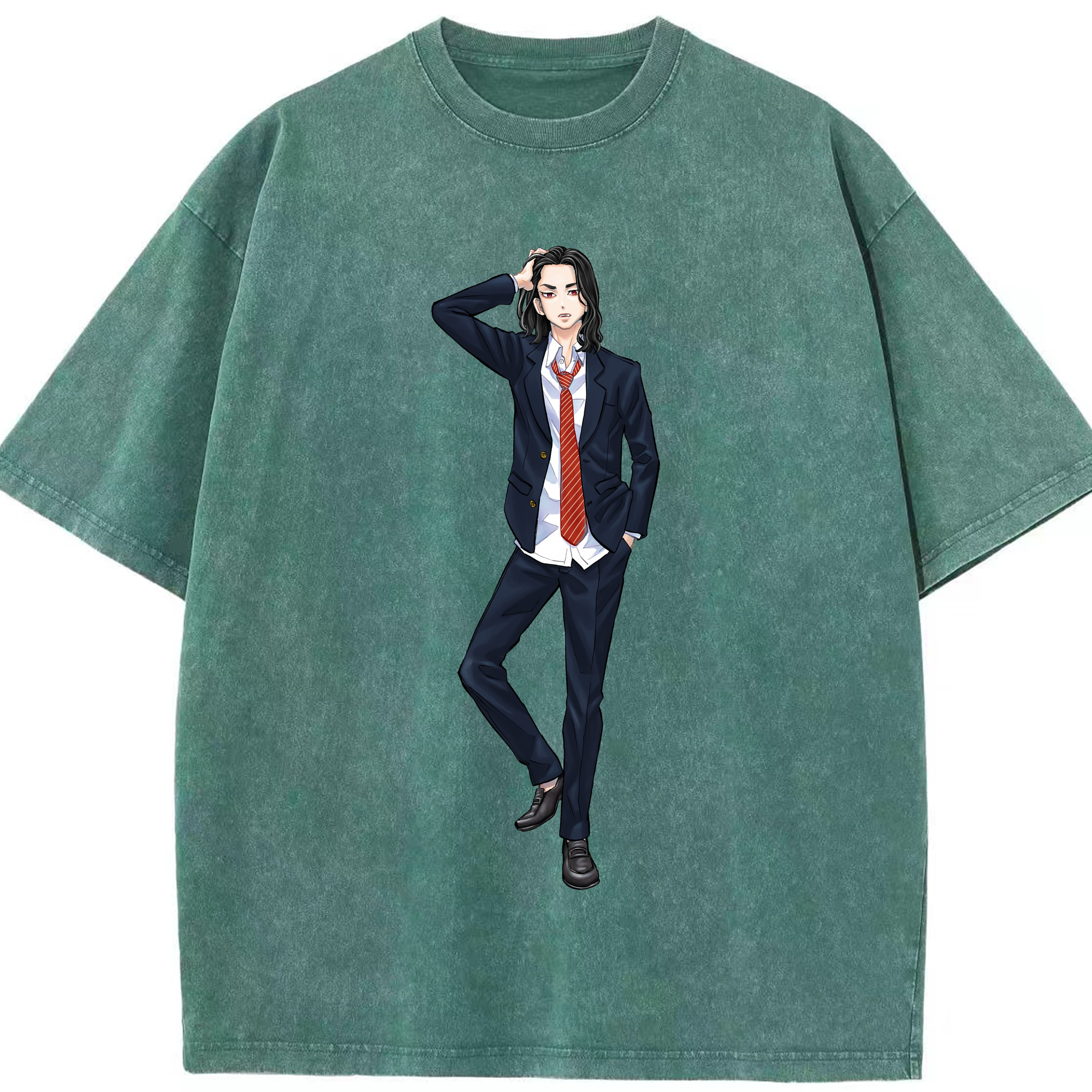 （画像用） 東京リベンジャーズ Tokyo Revengers 綿100% ヴィンテージ風 半袖Tシャツ（フロントプリント）